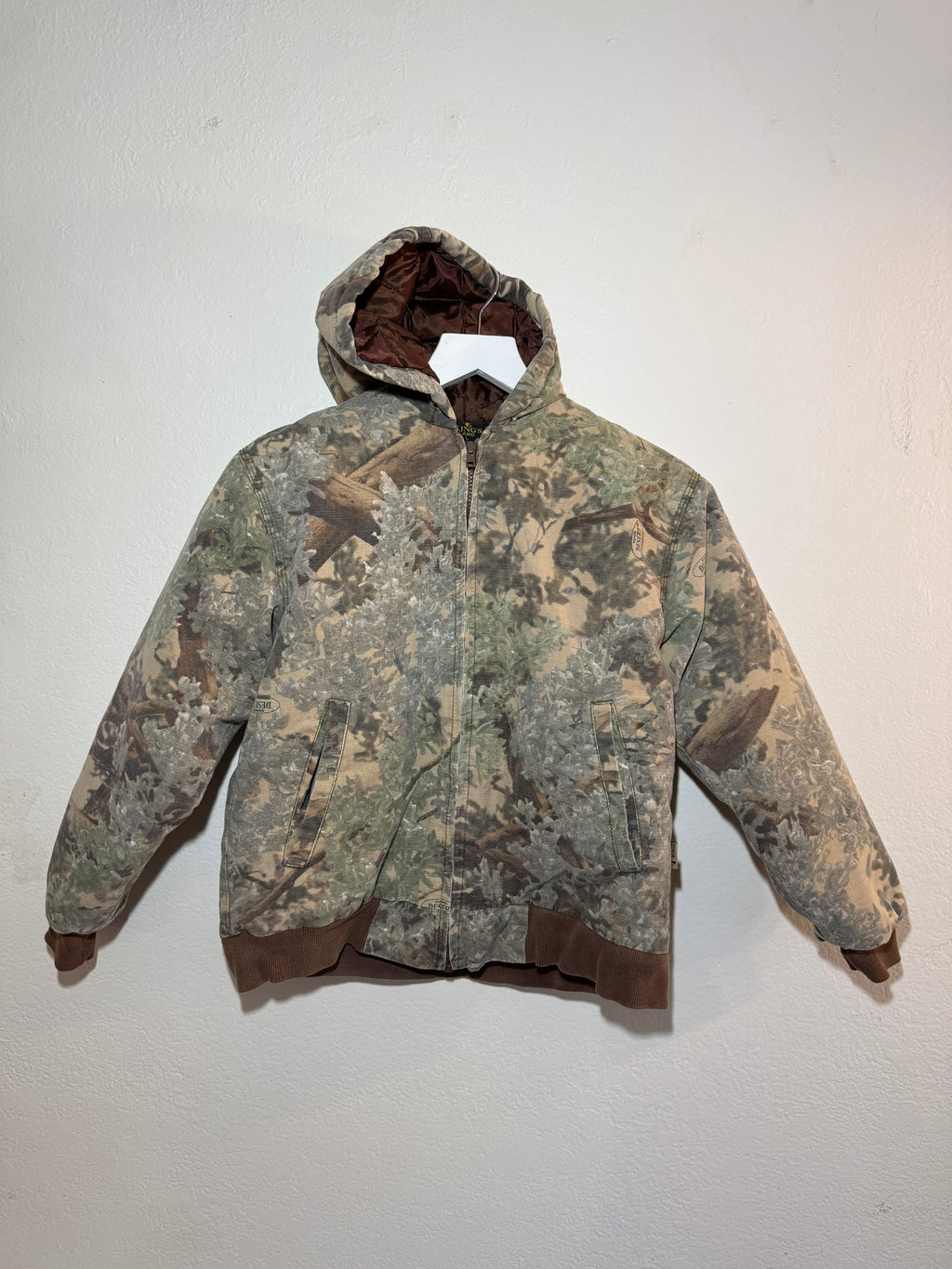 100% RECYCLED CAMO ZIPUP HOODIE