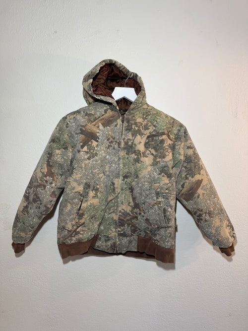 100% RECYCLED CAMO ZIPUP HOODIE